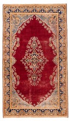 Vintage Traditional Hand-Knotted Area Rug 3’10” x 6’9″ Oriental Wool Carpet