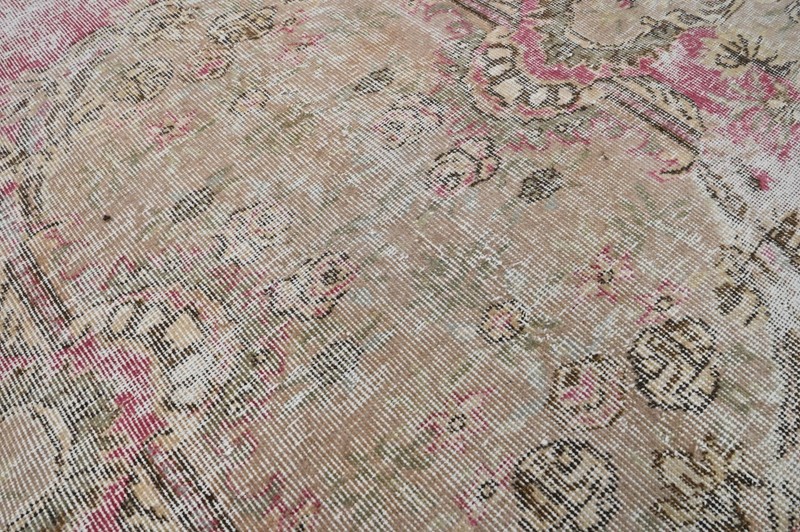 Oushak 5x8,Turkish Rug,vintage,anatolian,PINK,kilim,Bohemian,handmade,wool gallery