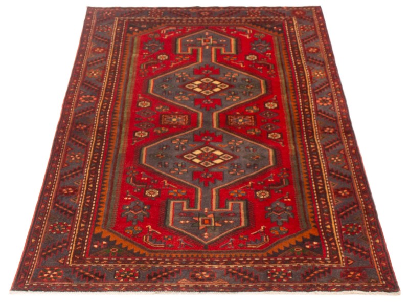 Vintage Traditional Hand-Knotted Area Rug 4'3" x 6'11" Oriental Wool Carpet gallery