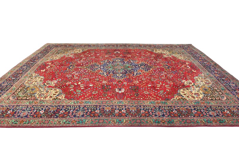 Handmade Vintage Oriental Rug 10X13 ft Floral Classic Medallion Design Carpet gallery