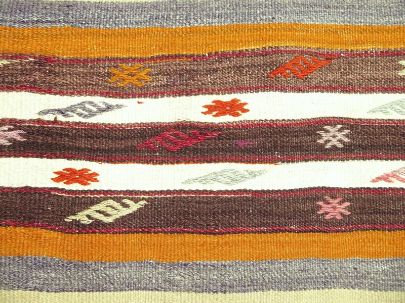 Anatolia Turkish Kilim, Large Rug, Tribal Rugs Modern Striped Rug Carpet 64"X98" gallery