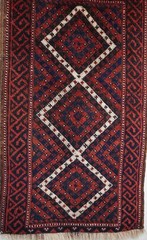 Antique Baluchh Bagface Hand Knotted 100% Wool Veg. Dyes Tribal Rug 1’4″ x 2’3″