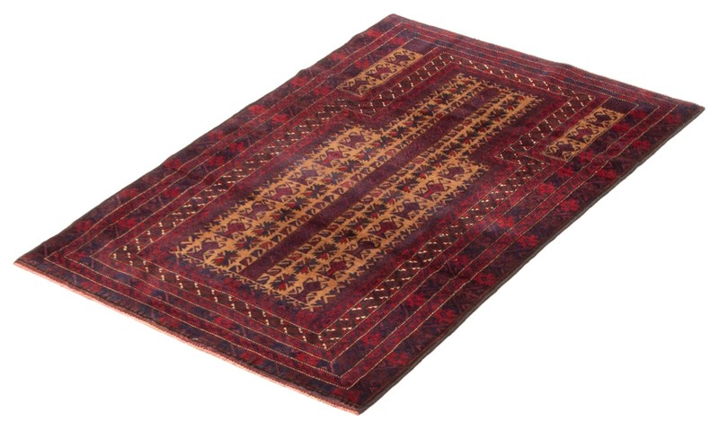 Vintage Hand-Knotted Area Rug 2'11" x 4'8" Traditional Oriental Wool Carpet gallery