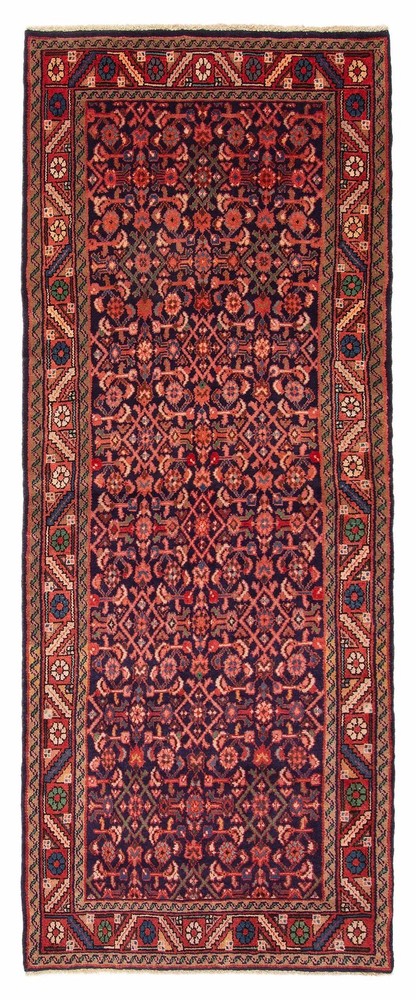 3'6" x 9'3" Vintage Hand-knotted Runner Rug Traditional Oriental Wool Carpet