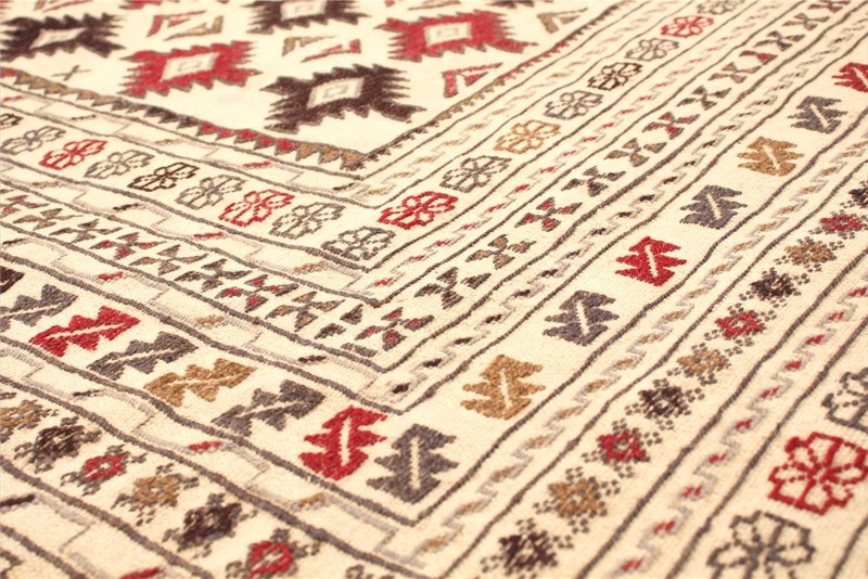 Vintage Hand Woven Area Rug 4'3" x 5'8" Traditional Wool Oriental Carpet gallery