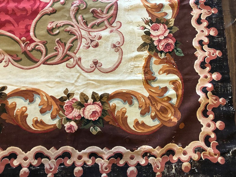 An Authentic Estate Found Mid 19th Century 11'-6'' x 15' French Aubusson Rug gallery