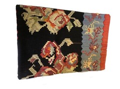 Superb Custom Made Old Turkish Tribal Kilim Pillow Cover 16″ by 24″