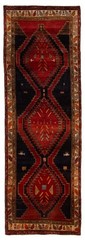 Vintage Hand-knotted Runner Rug 3’11” x 12’0″ Traditional Oriental Wool Carpet