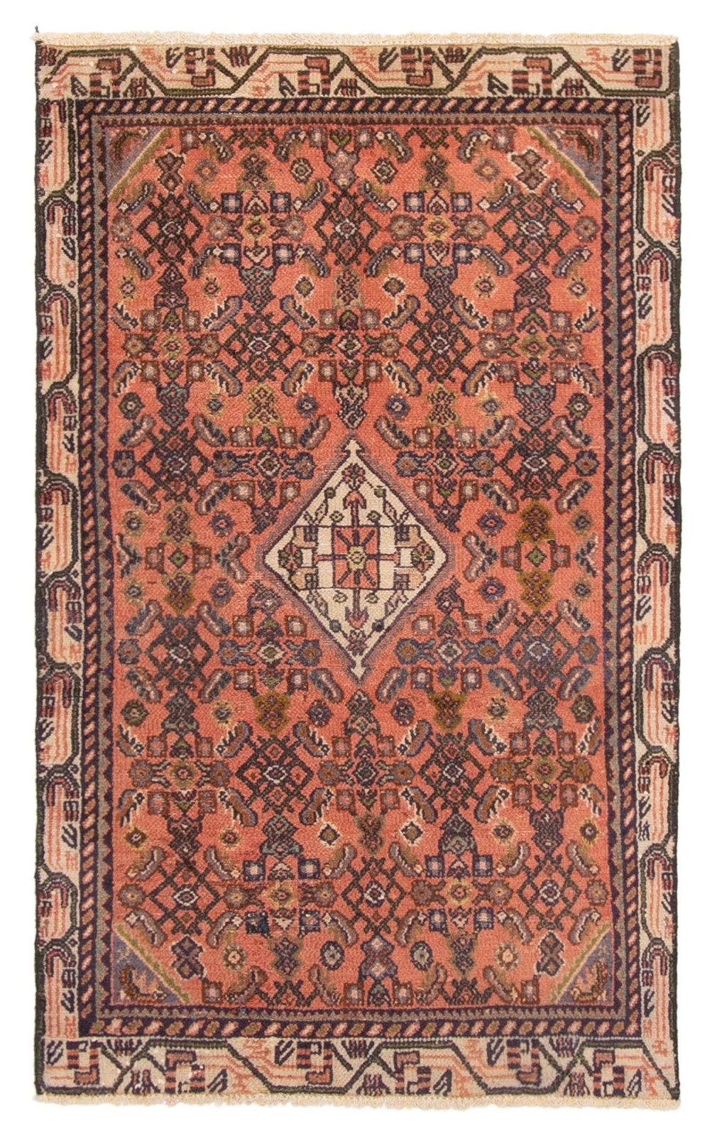 Vintage 2'10" x 4'9" Traditional Hand Knotted Vegetable Dye Wool Area Rug gallery