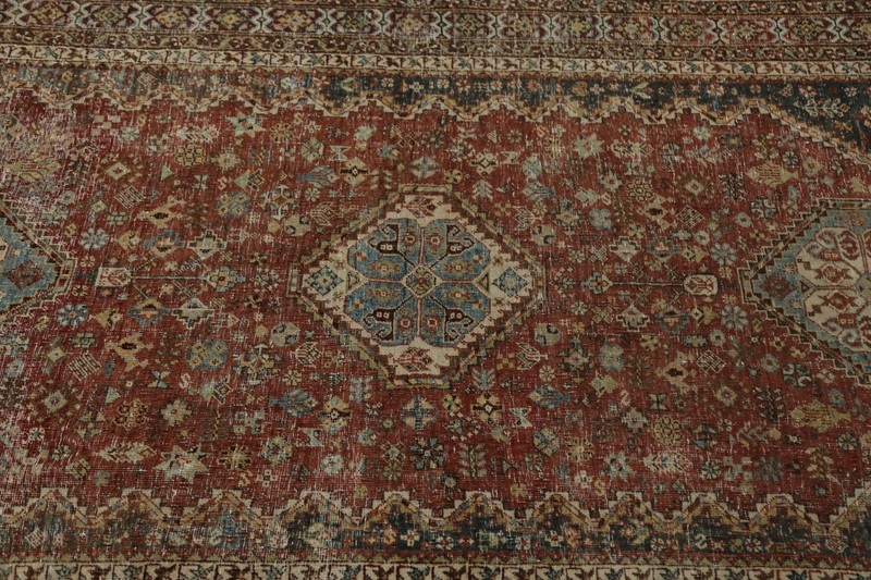 Antique Vegetable Dye Traditional Rug 4x7 ft Hand-knotted Wool Old Carpet gallery