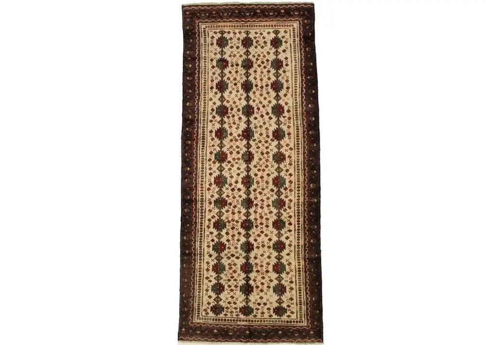 Handmade Vintage Oriental Runner Rug Floral Tribal Hallway Home Carpet 4X9 ft