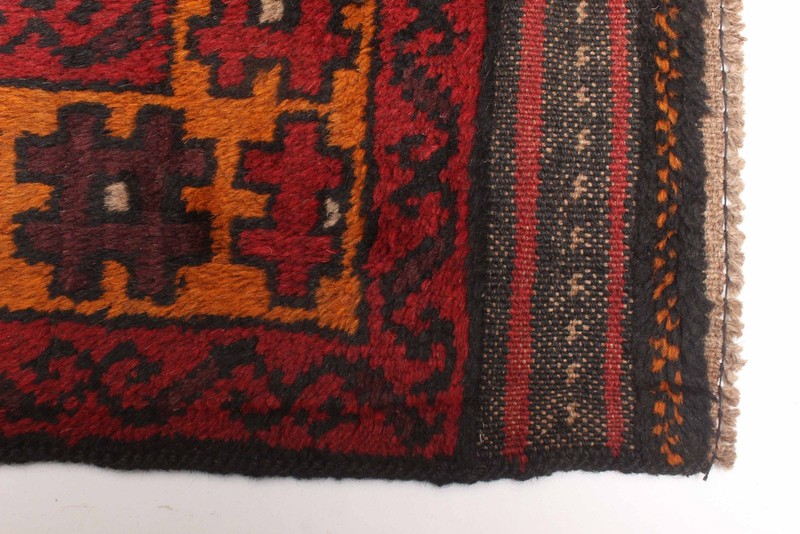 Vintage Geometric Area Rug 3'5" x 6'7" Traditional Hand-Knotted Wool Carpet gallery