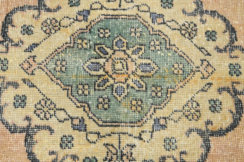 Oushak Runner Rugs Turkish Hand-Knotted Hallway Carpet Vintage Rug 3x13 ft 423 gallery