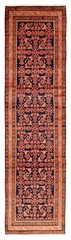 Vintage Hand-knotted Runner Rug 3’3″ x 12’10” Traditional Oriental Wool Carpet