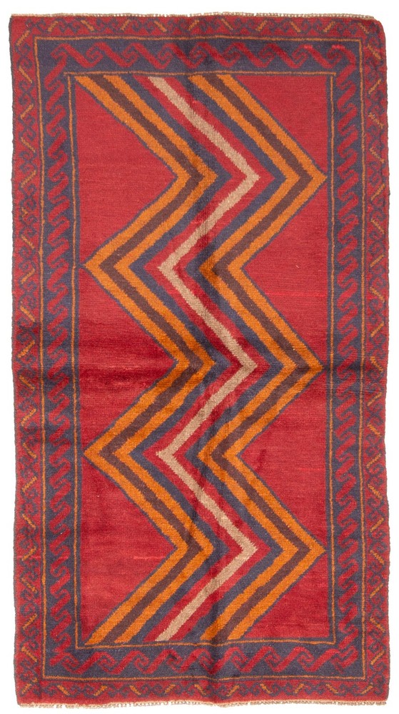 Traditional Vintage Hand-Knotted Area Rug 3'4" x 5'11" Oriental Wool Carpet