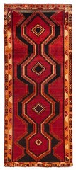 3’10” x 9’2″ Vintage Hand-knotted Runner Rug Traditional Oriental Wool Carpet