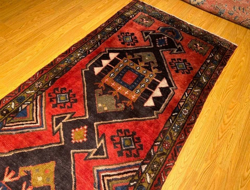 3.8 x 13 Handmade Village Made One Of A Kind Kurdish Runner_Natural Dyes Wool gallery