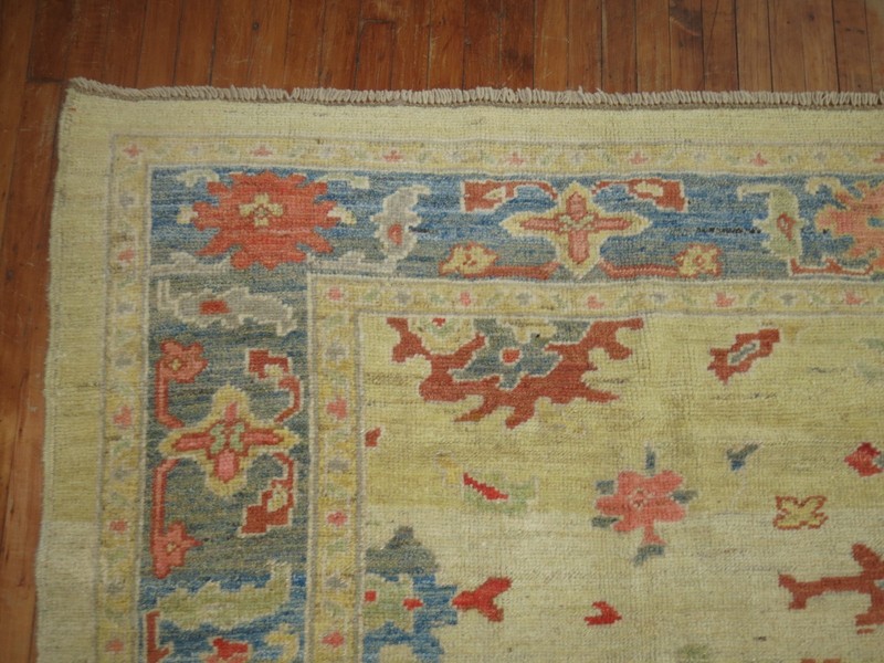 Modern Turkish Oushak Ushak Rug Size 8'5''x8'7'' gallery