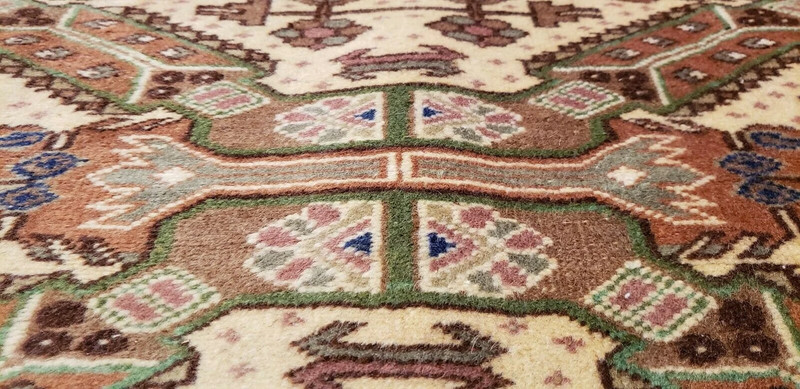 Exquisite Antique 1930'svWool Pile Vegy Dye Armenian Rug Nagorno-Karabak 8x12ft gallery