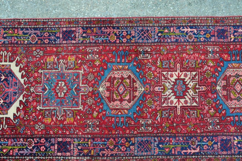 Semi Antique Heriz Family Karajeh Rug Runner 3.9x14.6 #596 gallery