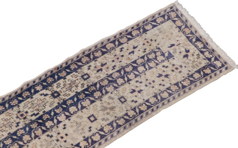 Handwoven Oushak Runner Rug 52x347 cm / 1.7×11.4 ft, 60+ Years Old gallery