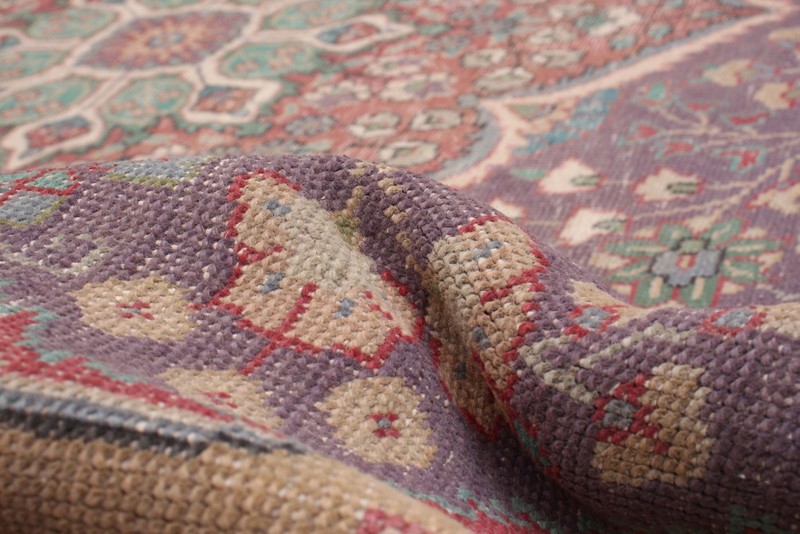 Vintage Traditional Hand-Knotted Area Rug 9'6" x 12'8" Oriental Wool Carpet gallery