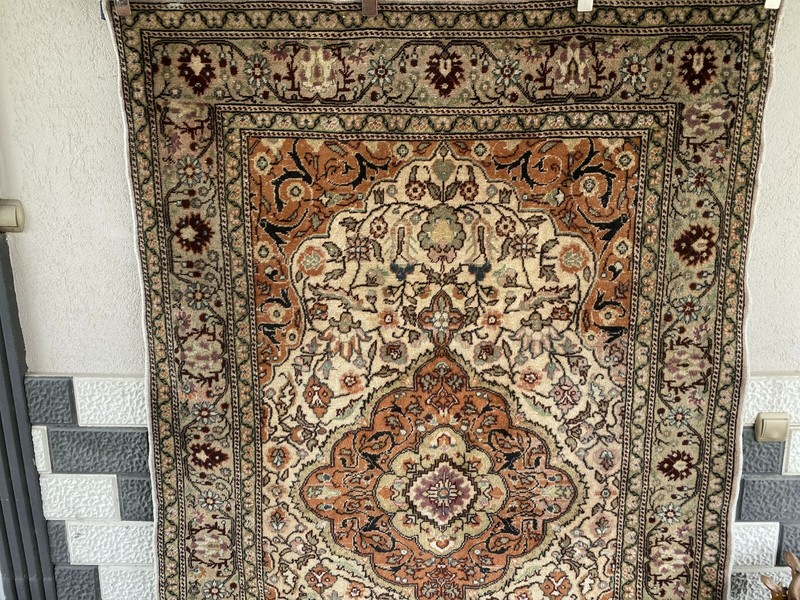 Handmade Turkish Vintage Area Rug, 1970s Antique Wool Tribal Farmhouse Carpet gallery