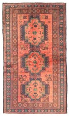 Traditional Vintage Hand-Knotted Area Rug 3’6″ x 6’2″ Oriental Wool Carpet
