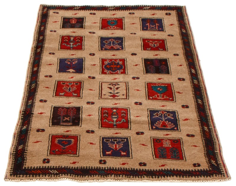 Vintage Traditional Hand-Knotted Area Rug 3'1" x 4'10" Oriental Wool Carpet gallery