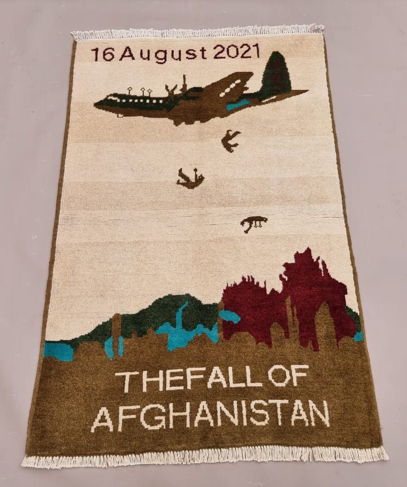 Handmade Afghan Tribal Historical War Rug Area History War Rug 120x80 Cm gallery