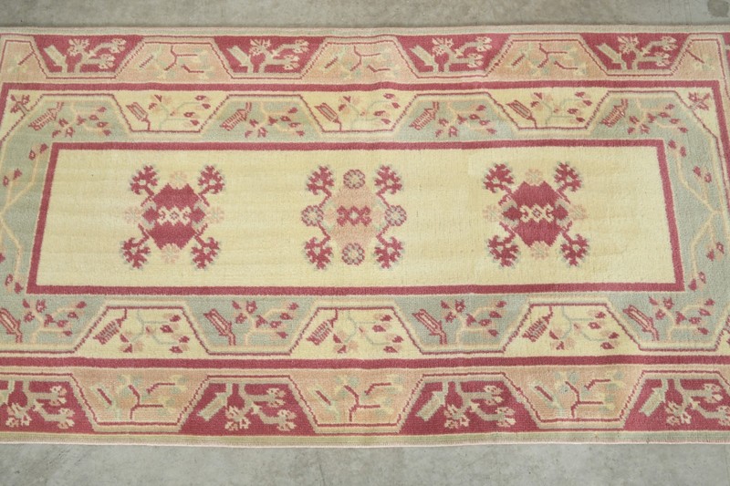 2x5 Turkish Area Rug Hand-Knotted Vintage Neutral Wool Rug Oushak Carpet,836 gallery