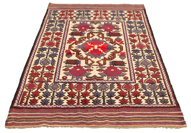 Traditional Vintage Hand-Knotted Oriental Carpet 4'1" x 6'2" Wool Area Rug gallery