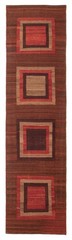 Vintage Hand Woven Area Rug 2’6″ x 9’10” Traditional Wool Oriental Carpet