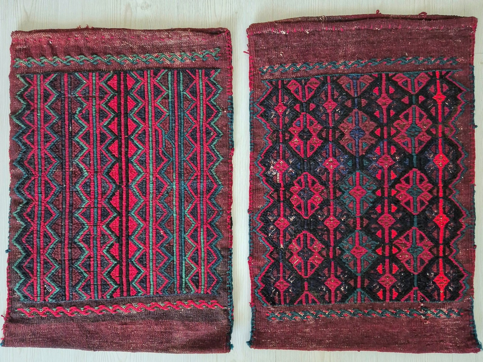Antique Cicim Pillows, Anatolian Rug, Hand Woven Pillow Cover, Home Decor, Wool gallery