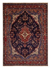 Vintage 6’11” x 9’8″ Traditional Hand Knotted Vegetable Dye Wool Area Rug