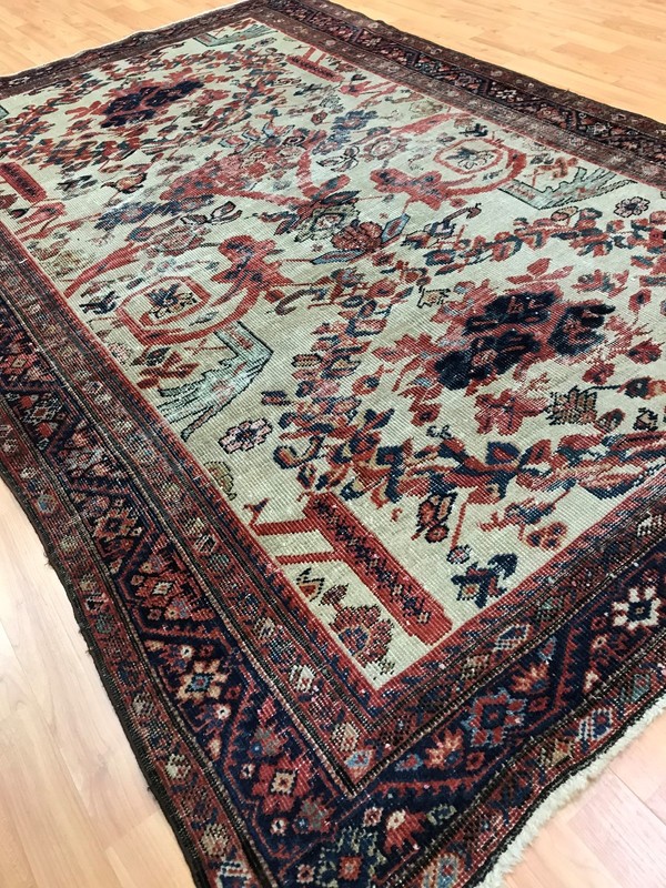 4'3" x 6'8" Antique Turkish Floral Oriental Rug - 1880s - Hand Made gallery