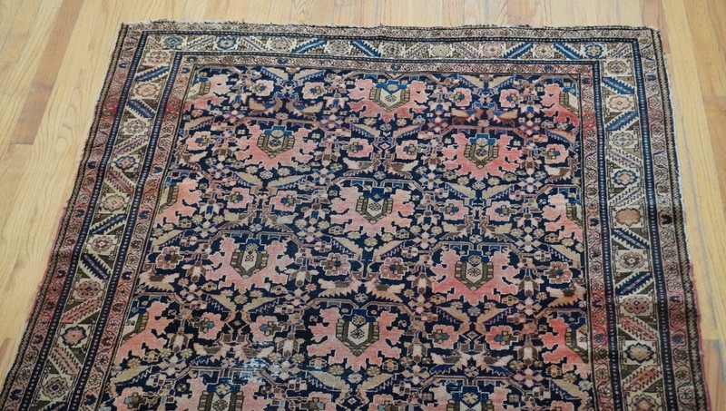 4'7" x 6'4" Antique Hand Knotted Wool Tribal Malayerr Hamadonn Oriental Rug Rare gallery