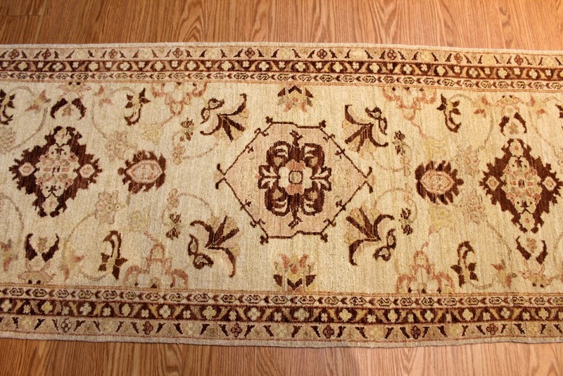 _HANDMADE_HALL-RUNNER_10 Ft. Long TOP OF THE LINE Natural Dyes Beige Color gallery
