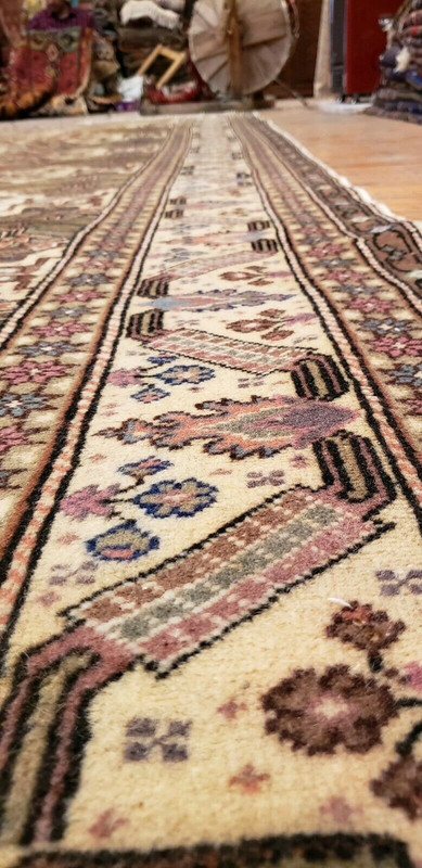 Exquisite Antique 1930'svWool Pile Vegy Dye Armenian Rug Nagorno-Karabak 8x12ft gallery