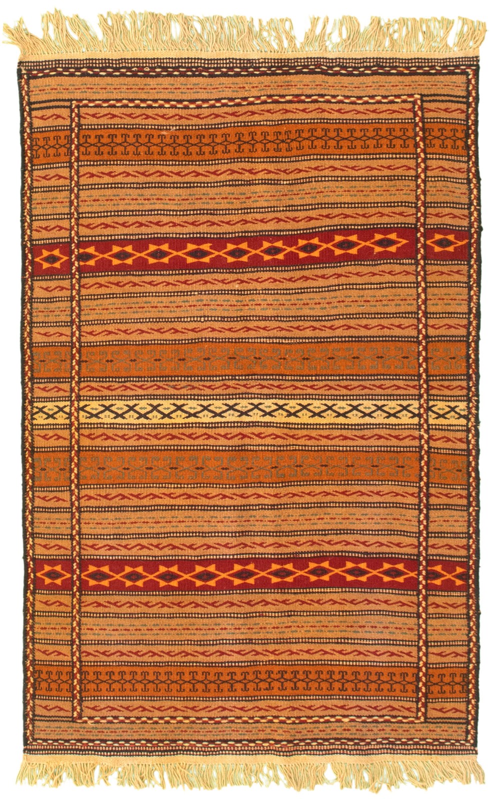 Vintage 3'4" x 5'2" Traditional Wool Hand Woven Oriental Area Rug gallery