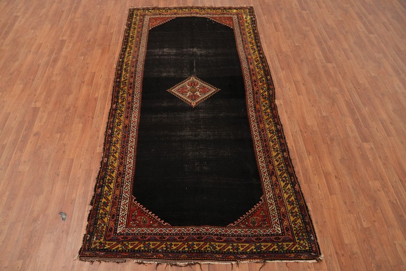 Pre-1900 Vegetable Dye Traditional Area Rug 5x10 Ft Hand-Knotted Wool Carpet gallery