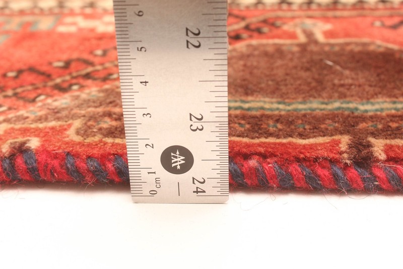 Vintage Hand-Knotted Area Rug 3'9" x 7'11" Traditional Wool Carpet gallery