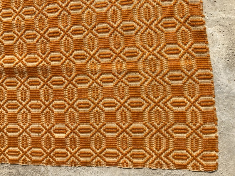 Vintage Handmade Geometric Traditional Wool Area Rug 210x162 cm gallery