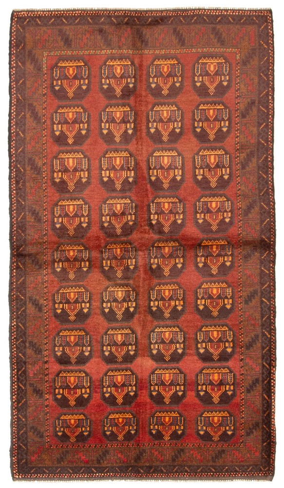 Vintage Oriental Hand-Knotted Carpet 3'4" x 6'1" Traditional Wool Area Rug