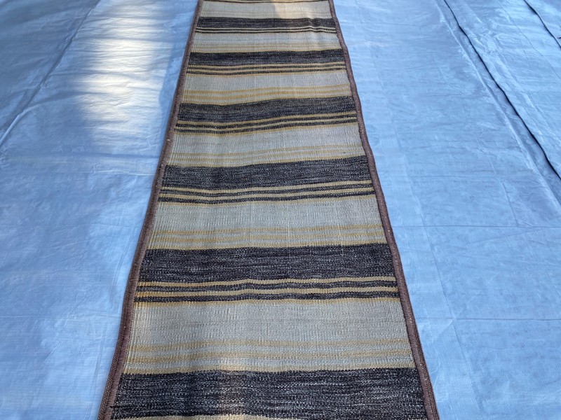2x10 ft Afghan Runner Striped Handwoven Geometric Turkmen Entryway Wool Area Rug gallery