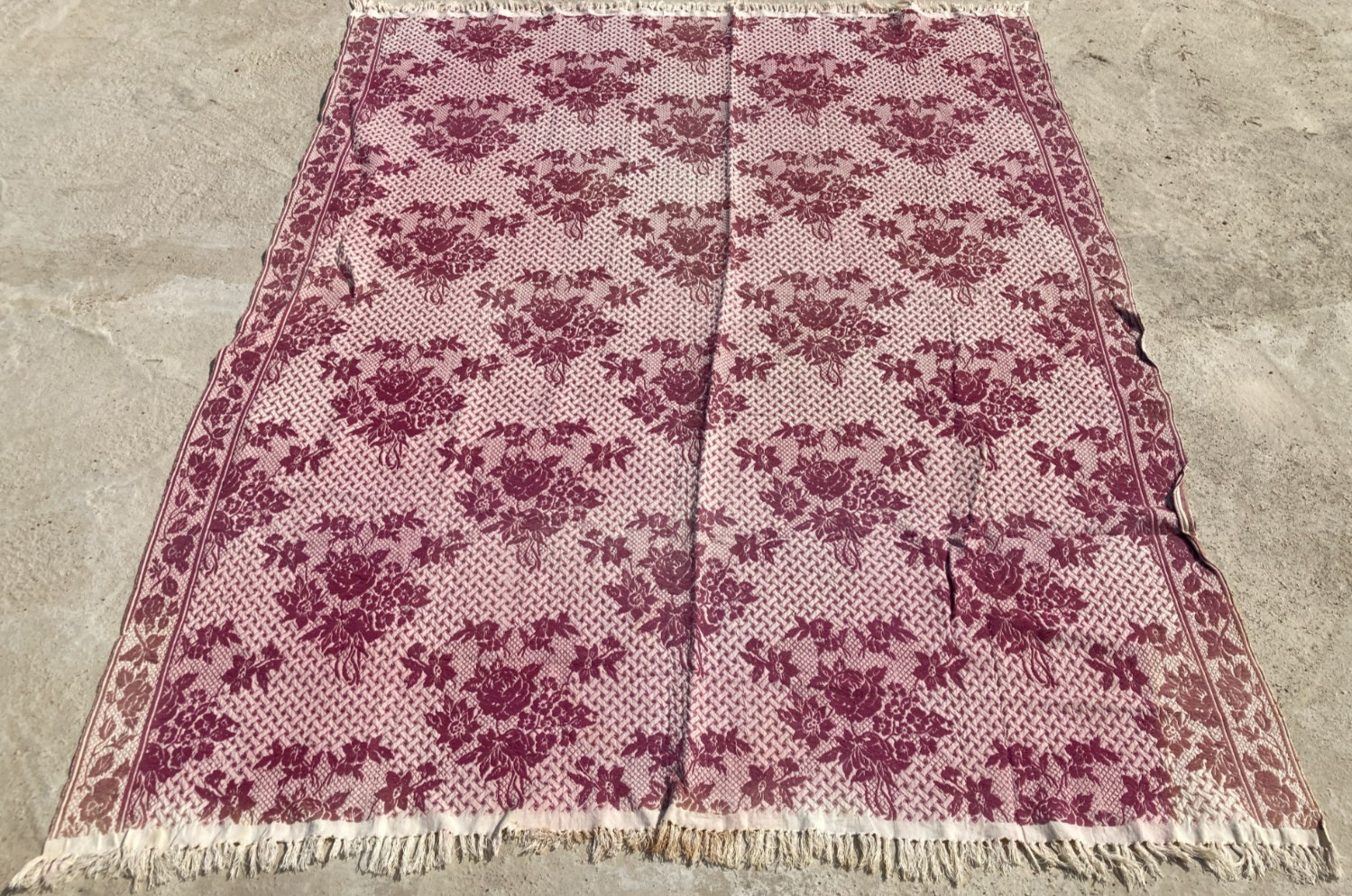 Vintage Handmade Beautiful Multicolor Kilim Rug Carpet 194x149 cm gallery