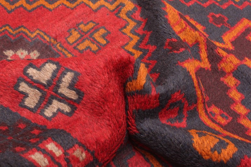 Vintage Geometric Area Rug 3'8" x 6'6" Traditional Hand-Knotted Wool Carpet gallery