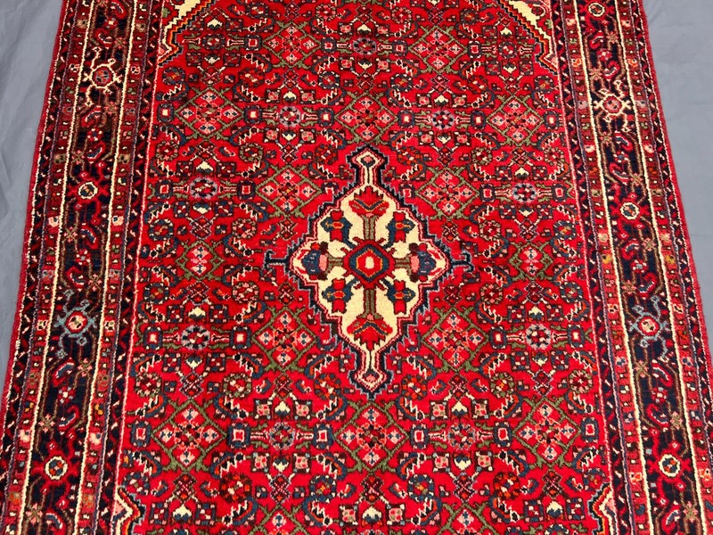 4'10x6'9 Ft Vintage Handknotted Caucasian Geometric Medallion Wool Rug gallery