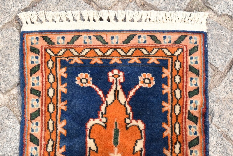 Vintage Small Rug 12'' x 22'' Fine Quality Pakistan Panel Carpet Wall Rug gallery
