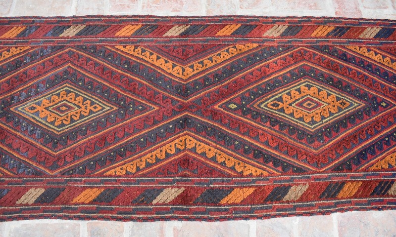 3x12 Hand Knotted Vintage Afghan Moshvani Hallway Runner Persian Tribal Wool Rug gallery